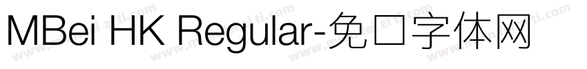MBei HK Regular字体转换